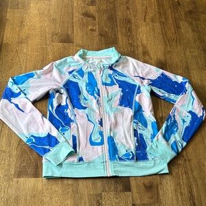 Ideology from Macy’s Aqua and Pink Zip-Up Track Jacket